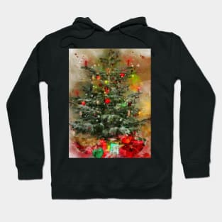 Traditional Christmas Tree and presents Hoodie